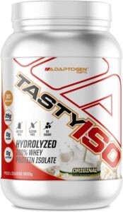 Tasty Iso Whey (2lbs)(912g) - Sabor: Original (Leite em Pó) Whey Protein Isolado Sem Lactose - Adaptogen
