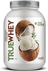 True Source True Whey, Hidrolisado e Isolado - Sabor Coconut Icecream - 837 g
