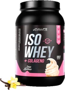 Whey Isolado Sem Lactose Com Colageno e Zero Açúcar 907g (907g, Baunilha)
