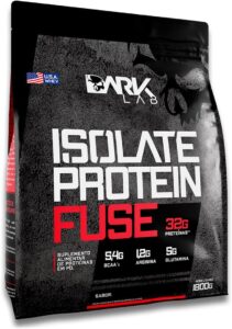 Whey Isolate Protein Fuse 1,8kg | BCAAs | Whey Protein | Glutamina e Aminoácidos Essenciais | Ganho de Músculos | Ganho de Peso sem Gordura Dark Lab (Baunilha)
