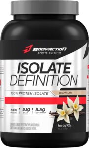 Whey Protein Isolado Isolate Definition 900g Sabor Baunilha Bodyaction
