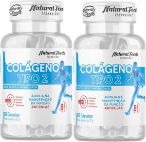 Kit 2x Colageno Tipo 2 + Vitaminas Joelho E Articulação 60 Caps

