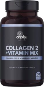 Colágeno Tipo 2 + Vitamina D3 + Vitamina K2 + Magnésio Vitaminas para Joelho e Articulações Collagen Plus Premium Capfy.Nutrition
