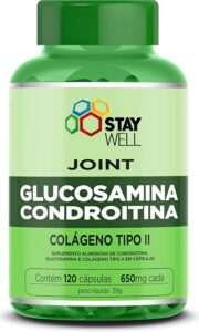 Joint Com Glucosamina, Condroitina e Colágeno Tipo 2 100% Puro com Matéria Prima Importada - 120 Cápsulas