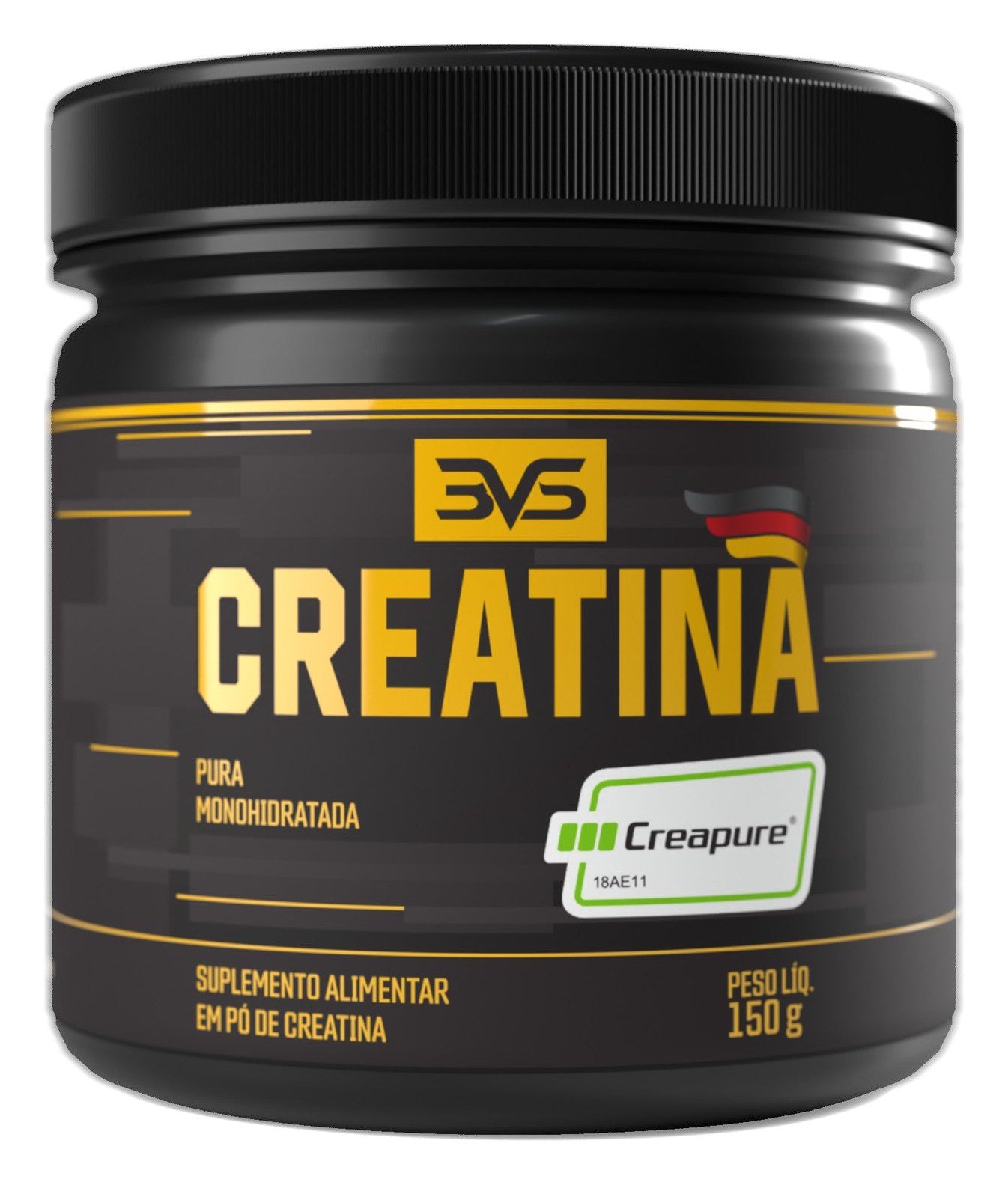 Creatina para iniciantes: 3VS Creapure, pote de 150 g