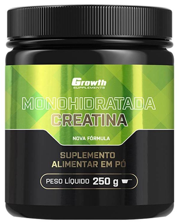 Pote de 250 g da Creatina Monohidratada da Growth