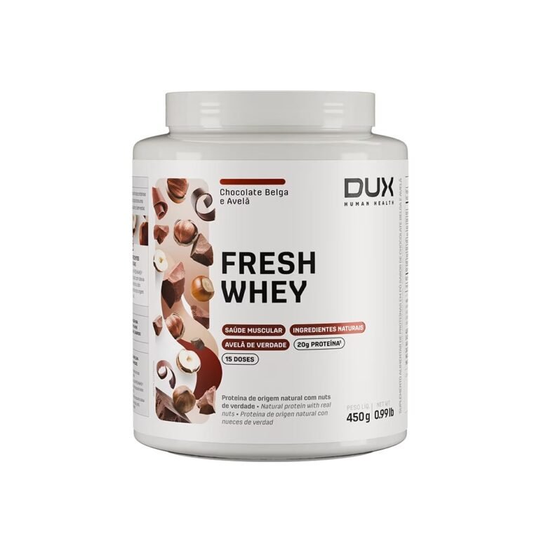 Pote do FreshWhey Dux sabor Chocolate e Avelã