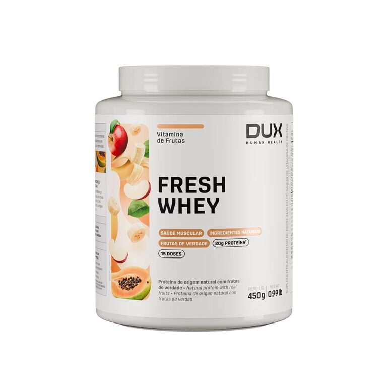 Pote do FreshWhey Dux sabor Vitamina de Frutas