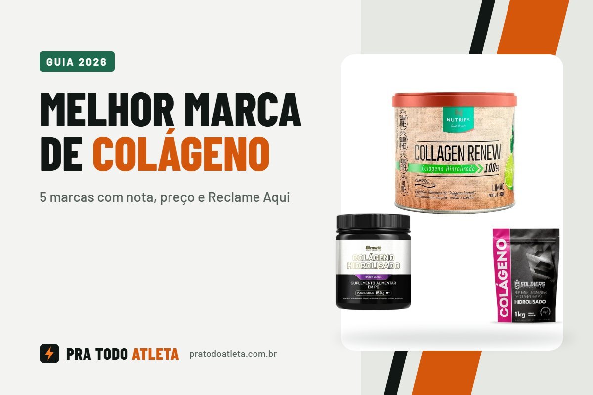 Melhor marca de colágeno: capa do guia do Pra Todo Atleta