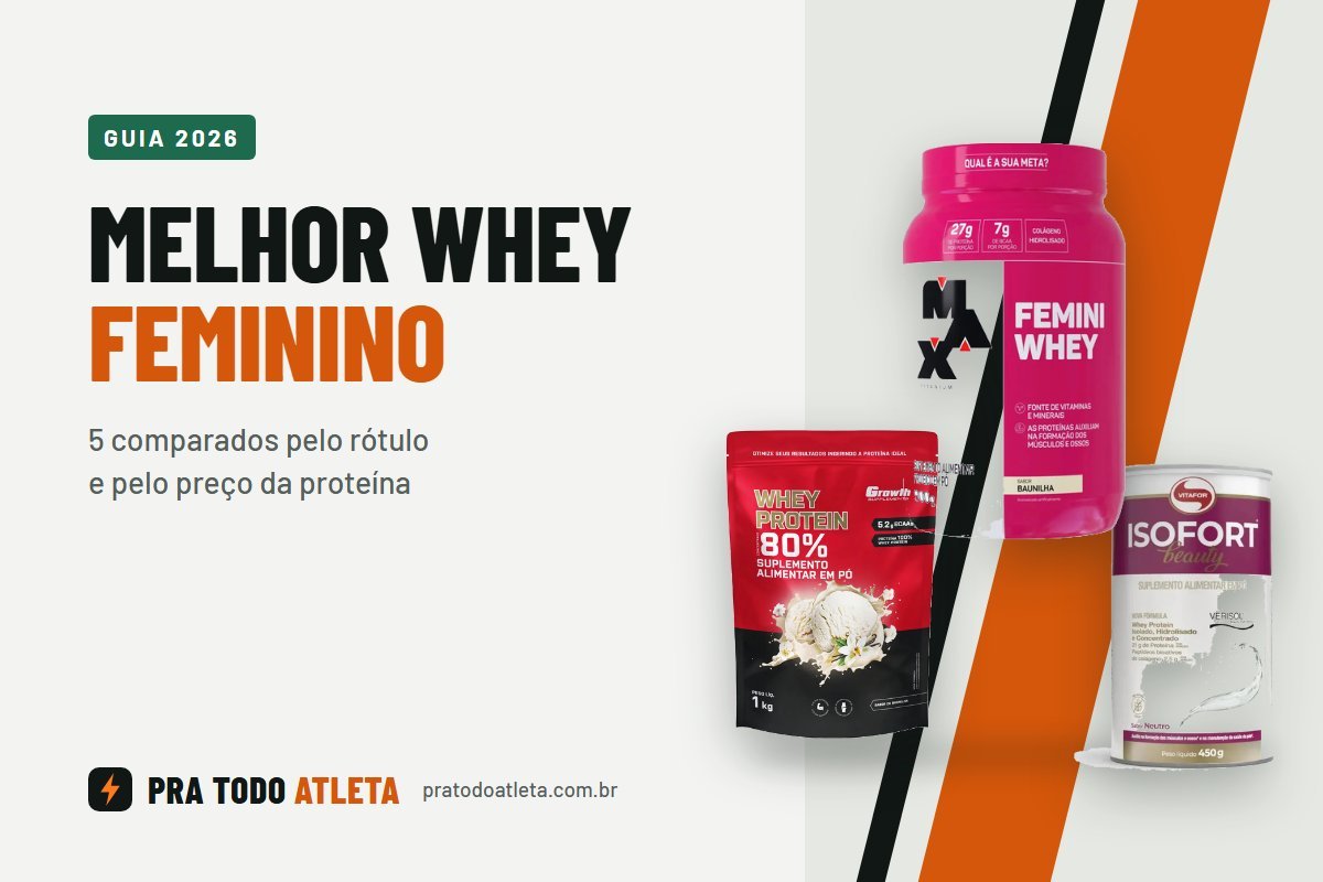 Melhor whey protein feminino: Femini Whey, Growth Concentrado e Isofort Beauty