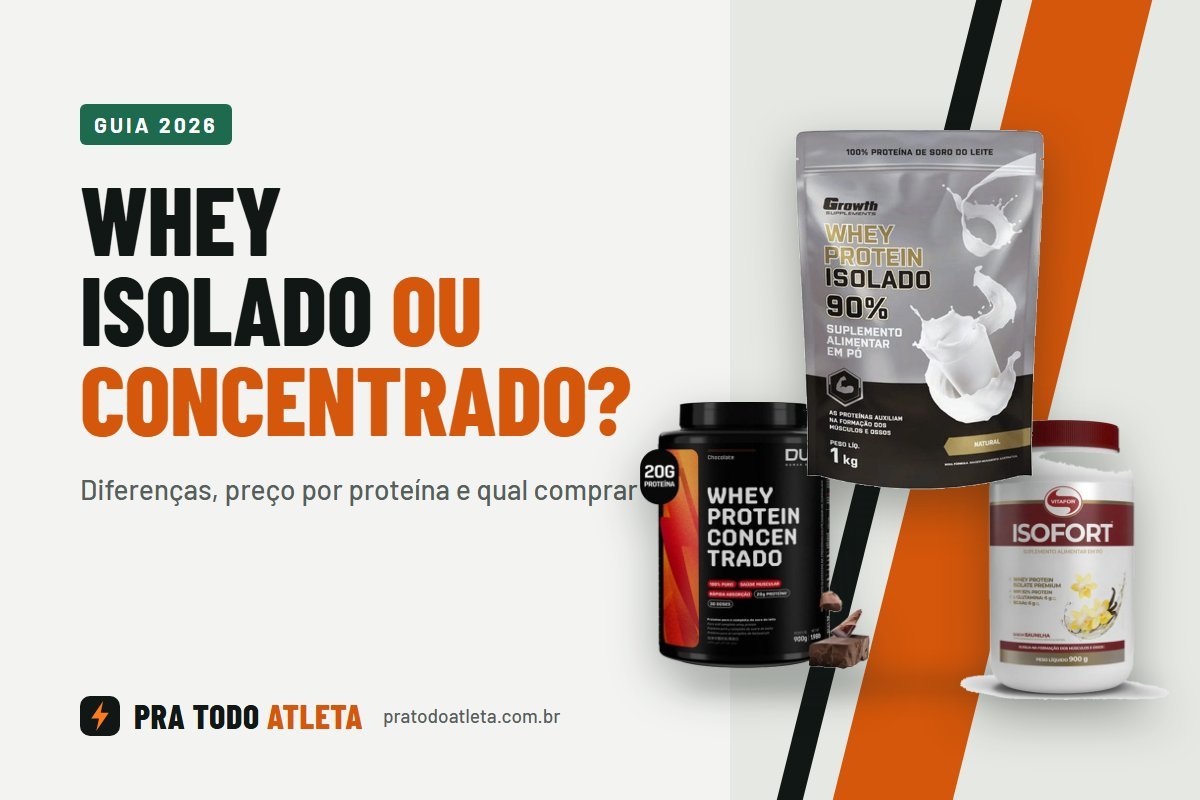 Whey isolado ou concentrado: qual o melhor