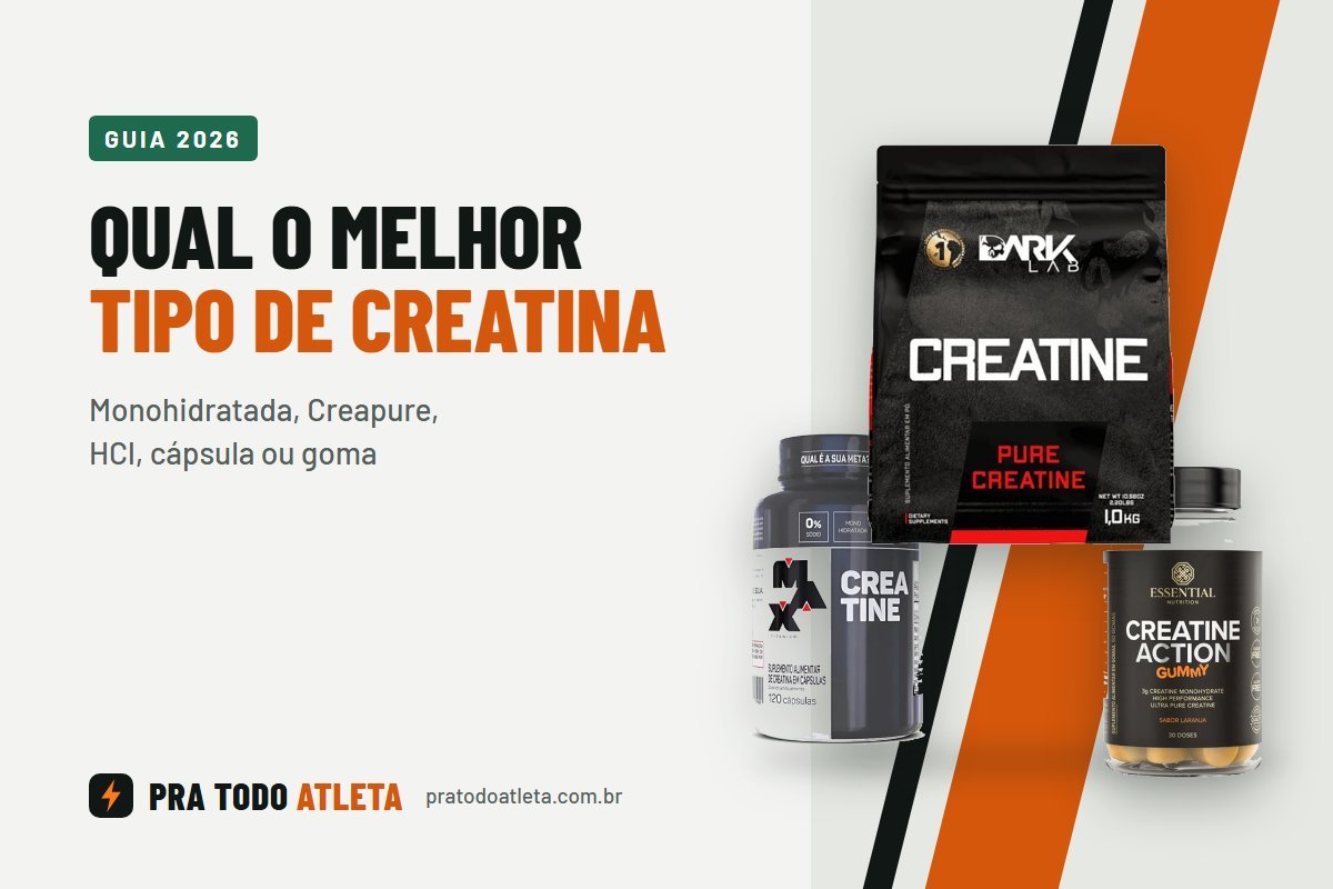 Qual o melhor tipo de creatina: Dark Lab, Max Titanium e Essential