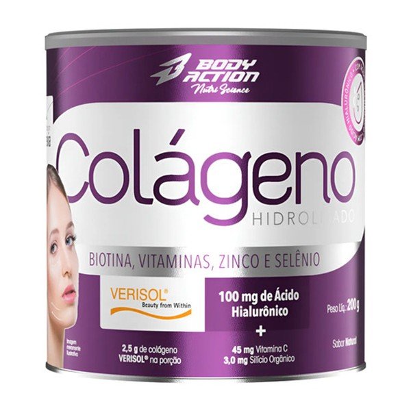 Melhor colágeno barato com Verisol: Body Action Colágeno Hidro 200 g