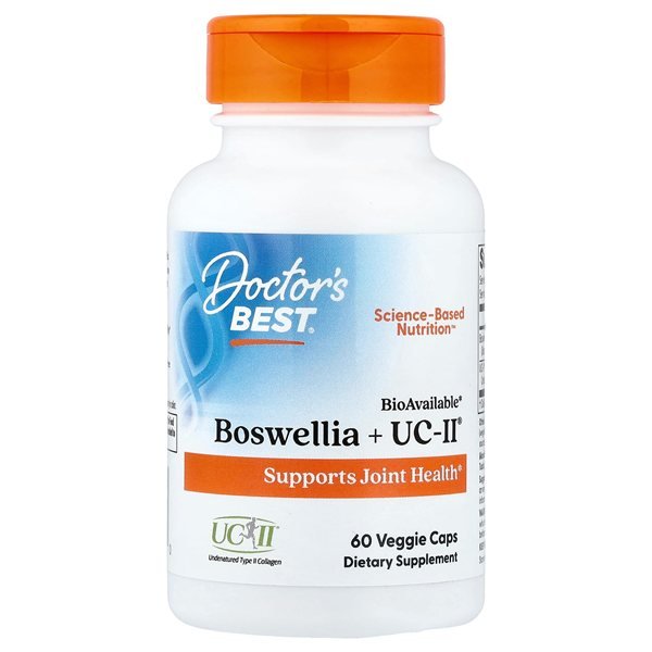 Colágeno tipo 2 importado Doctor's Best Boswellia + UC-II, 60 cápsulas