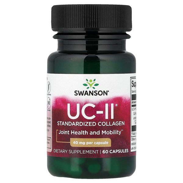 Frasco de 60 cápsulas do Swanson UC-II 40 mg