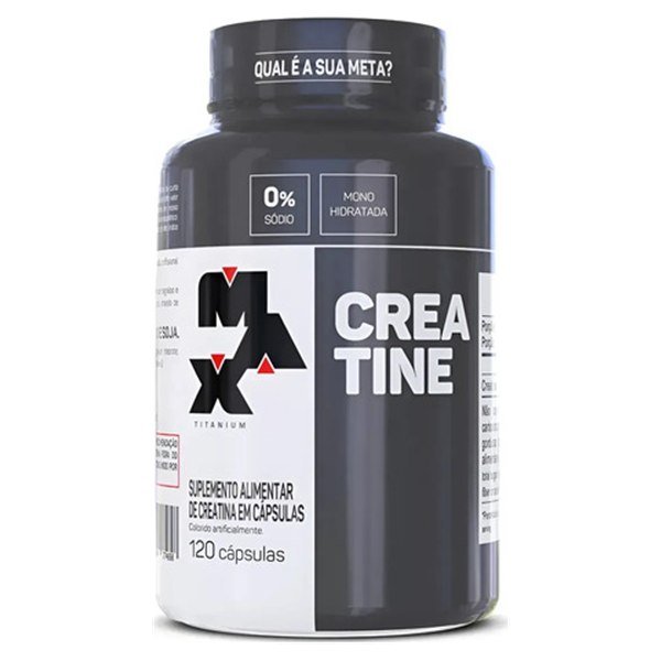 Creatina em cápsula Max Titanium 120 cápsulas