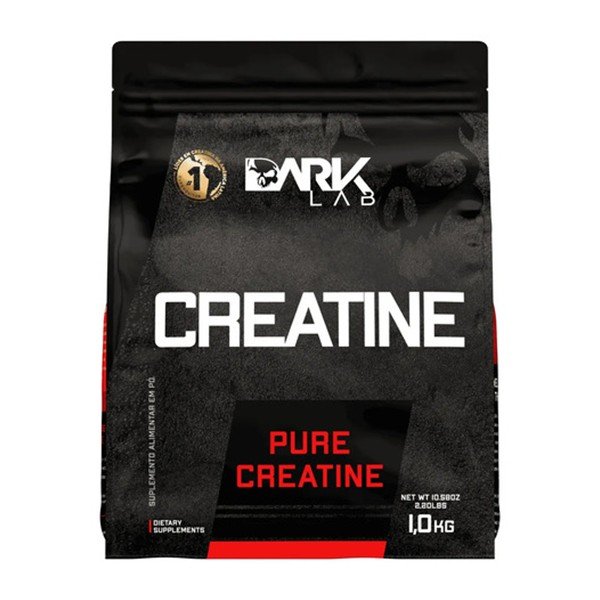 Pacote de 1 kg da creatina monohidratada em pó Dark Lab
