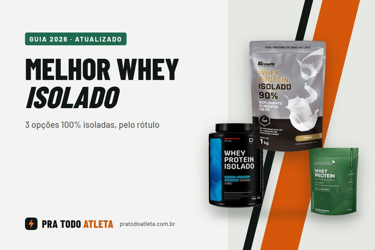 Melhor whey protein isolado: Growth, Dux e Puravida