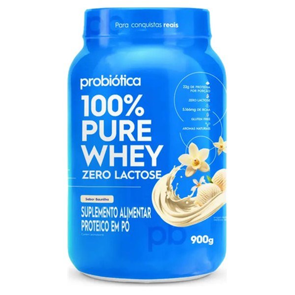 Whey zero lactose 100% Pure Whey Probiótica 900 g