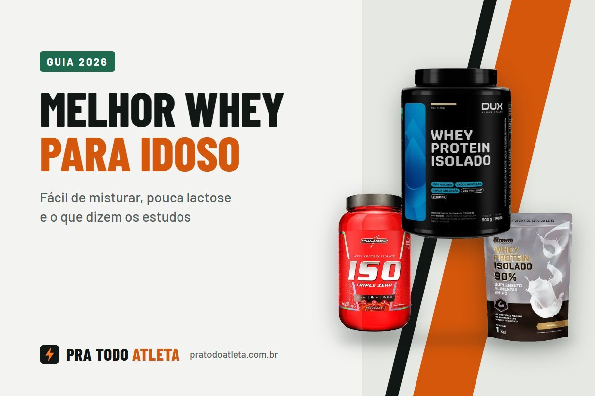 Melhor whey protein para idoso: Dux Isolado, Iso Triple Zero e Growth Isolado