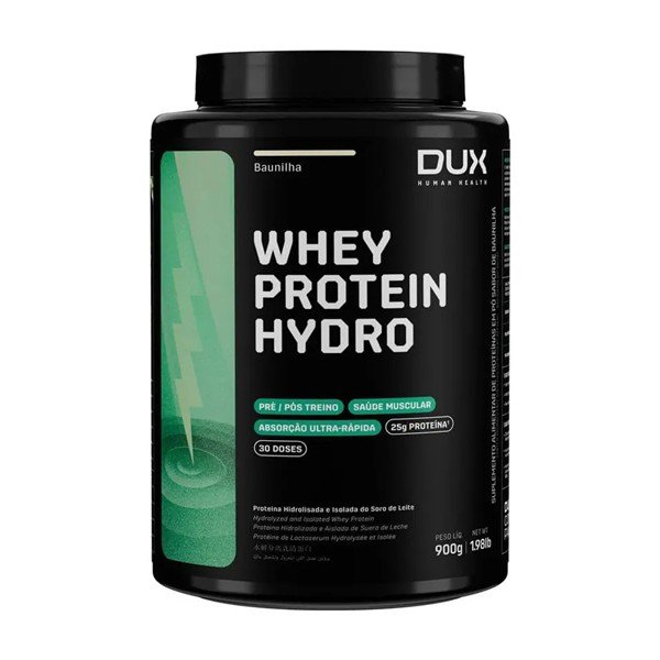 Pote do Dux Whey Protein Hydro, 100% hidrolisado