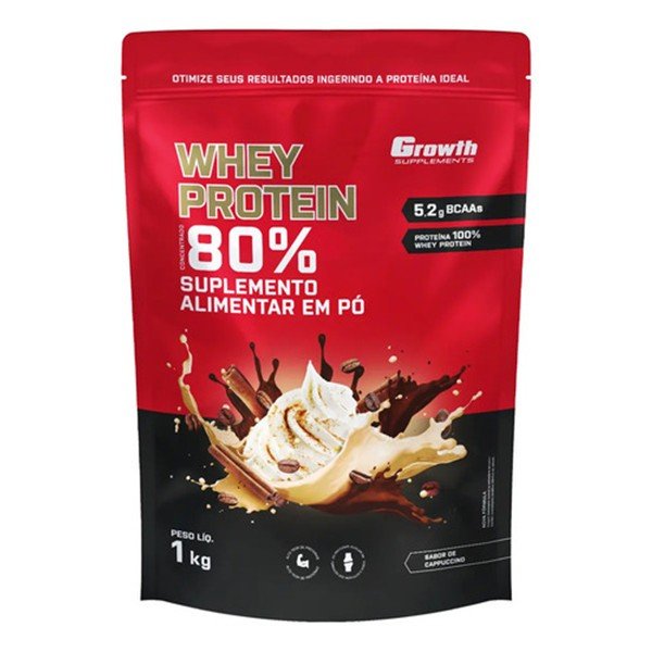 Whey Protein Concentrado Growth sabor Cappuccino 1 kg