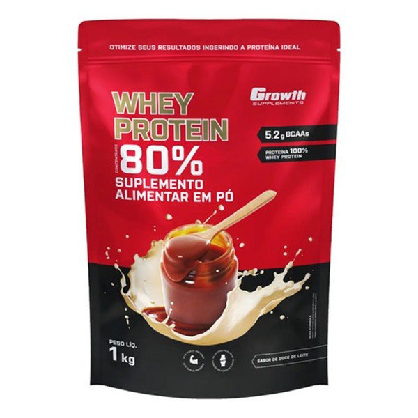 Whey Protein Concentrado Growth sabor Doce de Leite 1 kg