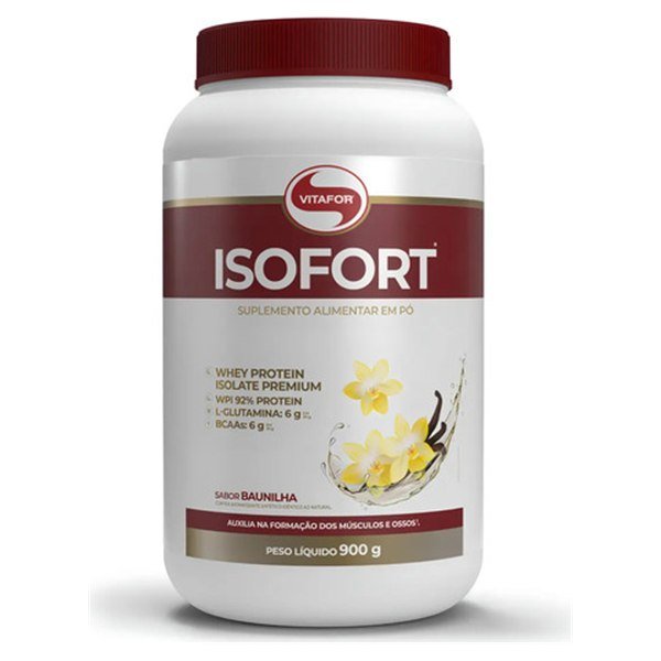 Whey isolado Isofort Vitafor 900 g