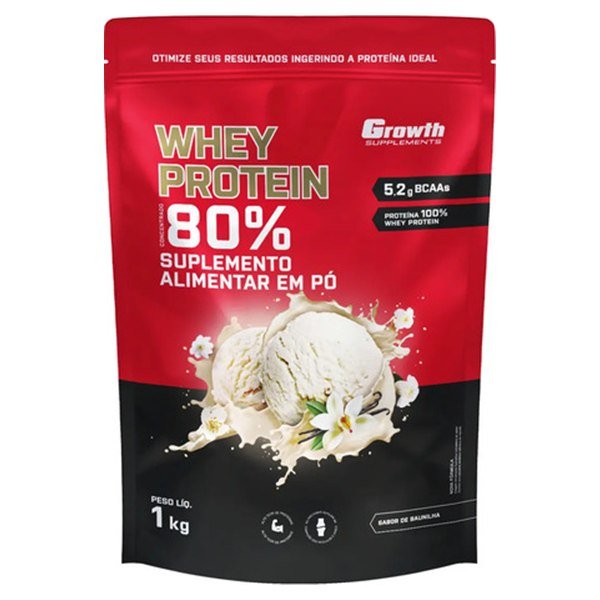 Whey Protein Concentrado 80% Growth 1 kg