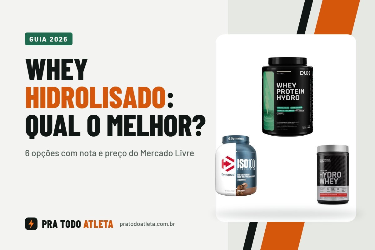 Whey protein hidrolisado: qual o melhor? Capa do guia do Pra Todo Atleta
